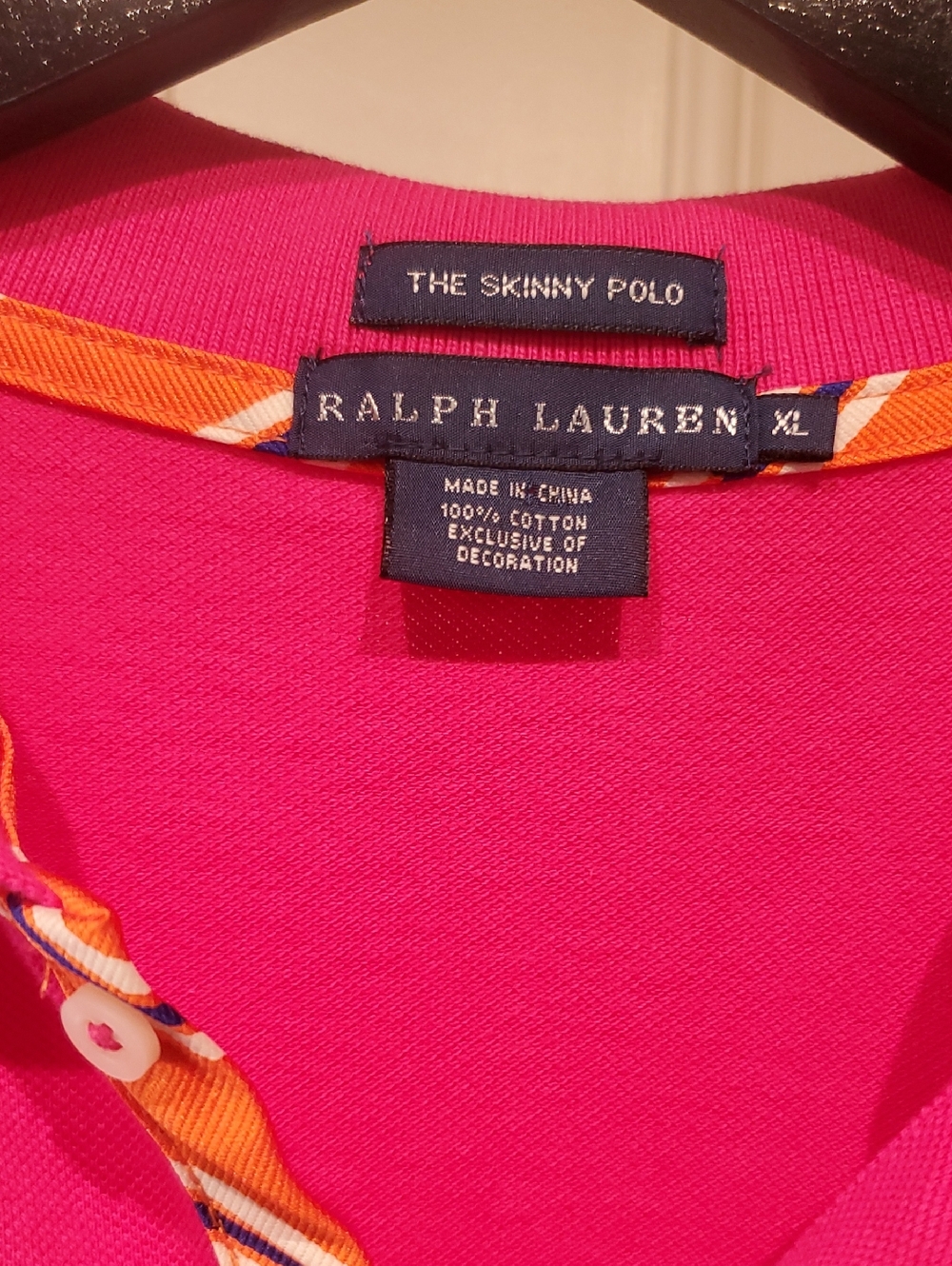 Ralph Lauren Pink Button-Down Polo with Yellow Pony - Picture 2 of 7